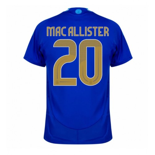 Fotballdrakt Herre Argentina Alexis Mac Allister #20 Bortedrakt Copa America 2024 Kortermet